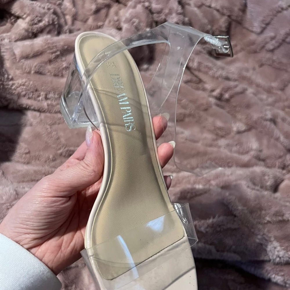 Dream Pairs Clear Heels with Straps